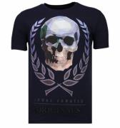 Local Fanatic Skull originals rhinestone t-shirt