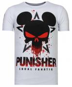 Local Fanatic Punisher mickey rhinestone t-shirt