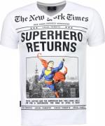 Local Fanatic Superhero returns t-shirt