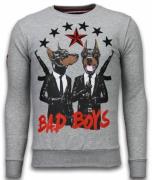 Local Fanatic Bad boys rhinestone sweater